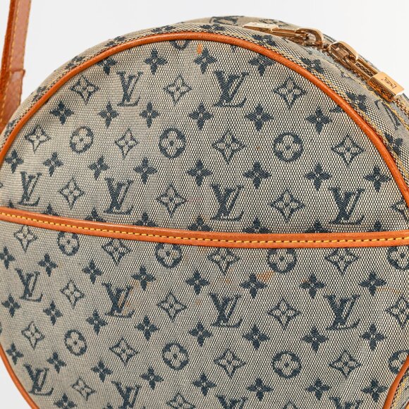 Louis Vuitton Jeanne GM Blue Mini Lin Monogram Canvas Round Crossbody Bag - Picture 8 of 12